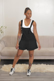 Sexy Solid Color Strap Romper BS-1341
