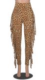 Fashion Leopard Print Tassel Pant GFMA-MP034