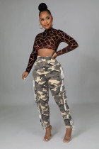 Tight Camouflage Tassel Pants GFMA-034Camo