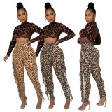 Fashion Leopard Print Tassel Pant GFMA-MP034