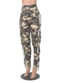 Tight Camouflage Tassel Pants GFMA-034Camo