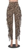 Fashion Leopard Print Tassel Pant GFMA-MP034