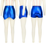 Solid Color Zipper Cross Culottes ASL-6658