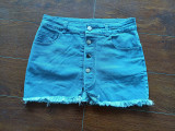 Sexy Single Breasted Denim Mini Skirt MEM-88481
