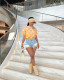 Print Round Neck T Shirt GDNY-1048