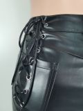 Fashion Slim Bandage Leather Pant LSL-0029
