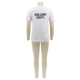 Plus Size Casual Letter Print T Shirt HNIF-0592