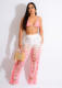 Sexy Gradient Tassel Knits Beach Two Piece Set ZSD-0266