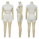 Solid Color Sleeveless Two Piece Set YF-10465