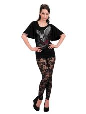 Casual Print Ruffle Sleeve T Shirt SH-390493