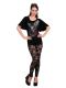 Casual Print Ruffle Sleeve T Shirt SH-390493