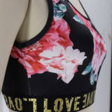 Casual Floral Print Sports Two Piece Shorts Set SFY-2310