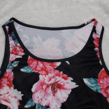 Casual Floral Print Sports Two Piece Shorts Set SFY-2310