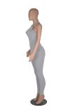 Solid Color Sling Backless Sport Jumpsuit MZ-2779