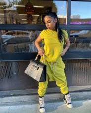 Solid Color Short Sleeve Loose Pant Two Piece Set ZDF-31280