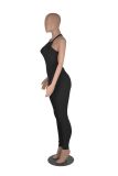 Solid Color Sling Backless Sport Jumpsuit MZ-2779