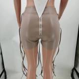 Leather Casual Rope Decorative Shorts TK-6286