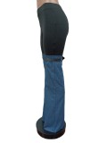 Fashion Denim Splice Pants MEM-88486