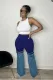 Fashion Denim Splice Pants MEM-88486