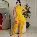 Casual Tank Top Tassel Pants Two Piece Set AIL-220