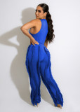 Casual Tank Top Tassel Pants Two Piece Set AIL-220