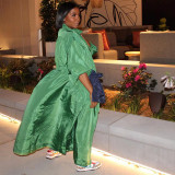 Long Sleeve Stand Collar Long Trench Coat MUE-3453