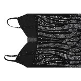 Sexy Mesh Hot Drill Tassel Midi Dress BY-6273