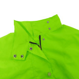 Long Sleeve Stand Collar Long Trench Coat MUE-3453