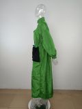 Long Sleeve Stand Collar Long Trench Coat MUE-3453