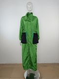 Long Sleeve Stand Collar Long Trench Coat MUE-3453