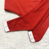 Fashion Solid Color Short Sleeve Bodysuits+Wide Leg Pants Suit SHD-9418