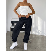 Solid Color Loose Bandage Pants ASL-6666