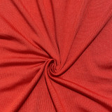 Fashion Solid Color Short Sleeve Bodysuits+Wide Leg Pants Suit SHD-9418