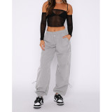 Solid Color Loose Bandage Pants ASL-6666