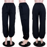 Solid Color Loose Bandage Pants ASL-6666