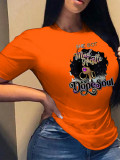 Plus Size Casual Print T Shirt SXF-30411