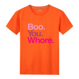 Plus Size Letter Print Short Sleeve T Shirt SXF-30415