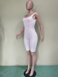 Solid Color Sleeveless Slim Romper BN-9301