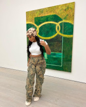 Camouflage Print Loose Pant GSMJ-6887