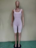 Solid Color Sleeveless Slim Romper BN-9301