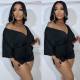 Solid Color Sexy V Neck Romper ORY-5249