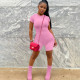 Solid Color Sleeveless Slim Romper YIM-331