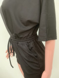 Solid Color Sexy V Neck Romper ORY-5249