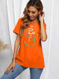 Plus Size Short Sleeve Loose T Shirt SXF-30423