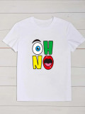 Plus Size Short Sleeve Print T Shirt SXF-30422