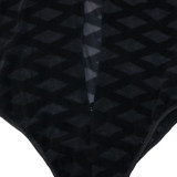 Mesh See Through Patchwork Club Bodysuit SH-390507