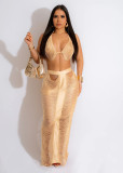 Sexy Tassel Wrap Chest Beach Skirt Set TR-1259