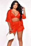 Casual Solid Color Loose Three Piece Set YD-8730