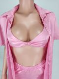 Casual Solid Color Loose Three Piece Set YD-8730