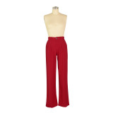 Casual Solid Breathable Straight Pants AIL-241